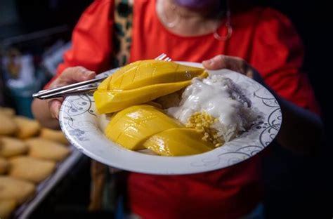 Tailando mango su lipniais ryžiais