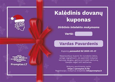 Dovanų sąrašo sudarymas