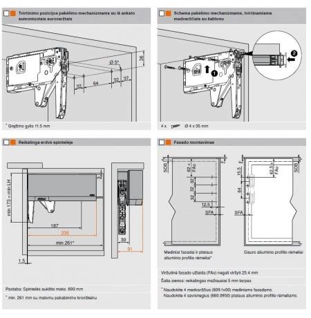 Transformuojamo stalo mechanizmo schema