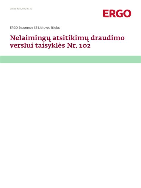 Asmens draudimo nuo nelaimingų atsitikimų svarba