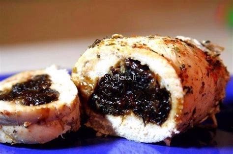 vištienos suktinukai su slyvomis