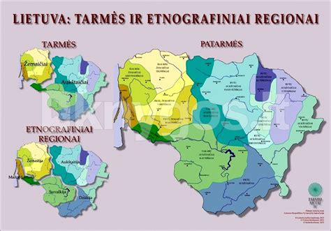 Lietuvos tarmių žemėlapis, išskiriant Aukštaičių tarmę