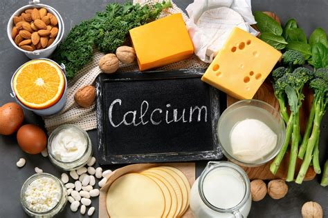 Kalcio turinčių augalinių produktų asortimentas