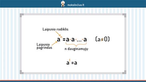 Trupmenos kėlimas laipsniu ir laipsnių savybės