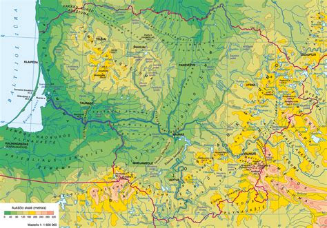 Uralo kalnų žemėlapis, išskiriant Pietų Uralo regioną