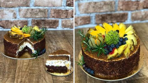 Egzotiškas tortas su mango ir pasiflorais