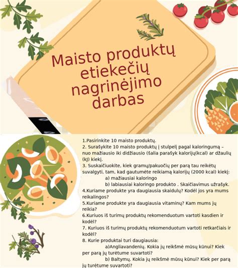 Produktų etikečių palyginimas