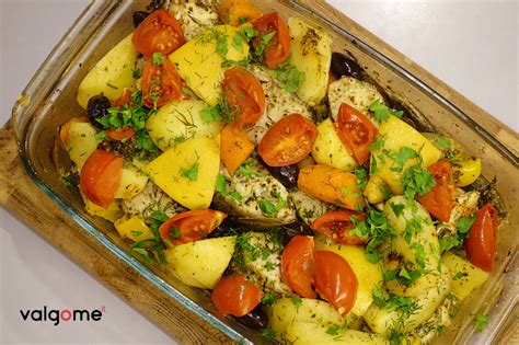 Lengva ir sveika vakarienė su daržovėmis ir žuvimi