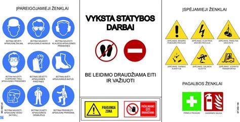 Saugos ženklai ant dezinfekavimo priemonių pakuočių