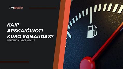 Automobilio kuro sąnaudų grafikas