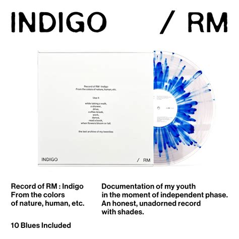 RM albumo viršelis „Indigo“