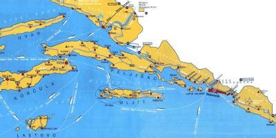 Kroatijos žemėlapis su pagrindiniais kurortais