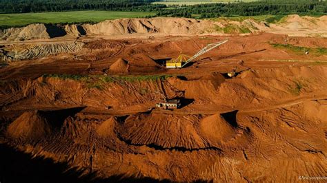 Šaltiškių molio karjeras primenantis Marso peizažą