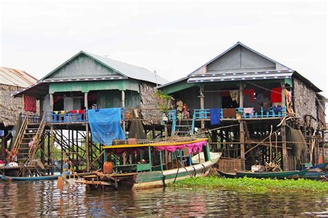Tonle Sap ežeras Kambodžoje potvynio metu