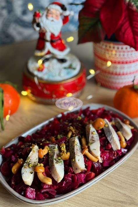 Silkės filė su burokėliais ir prieskoniais