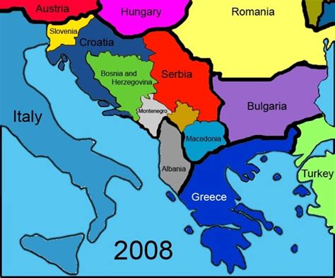 Graikijos geografinis žemėlapis ir Balkanų pusiasalis