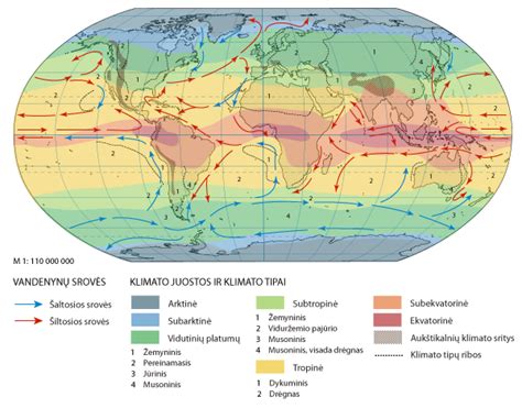 Klimato zonos ir kritulių pasiskirstymas Azijoje