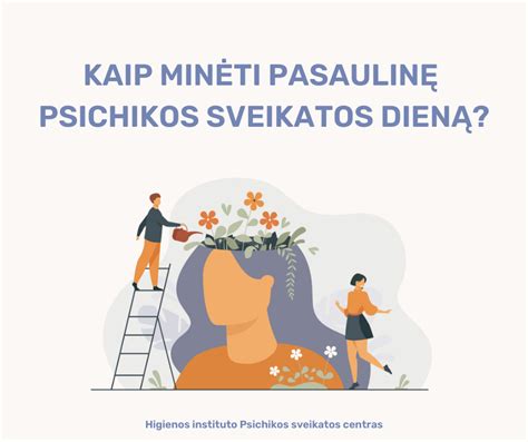 Psichikos sveikatos sąmoningumo infografika