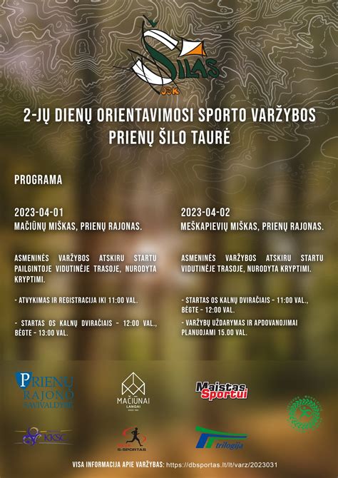 orientavimosi sporto varžybos miške