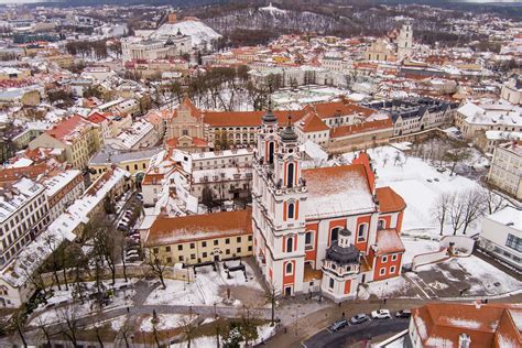 Vilniaus senamiesčio naktinis vaizdas