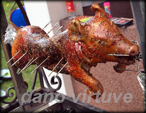 Paršelis ant iešmo ant laužo