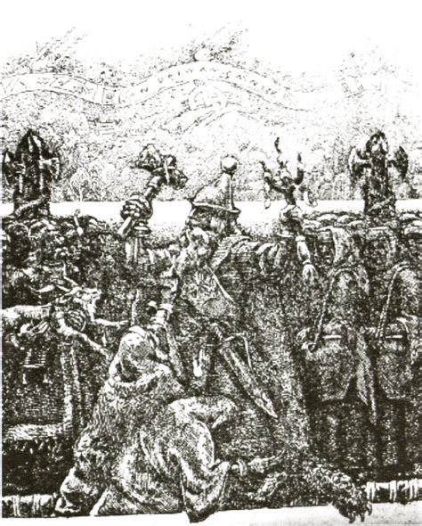 Istorinė iliustracija su senoviniais tortais