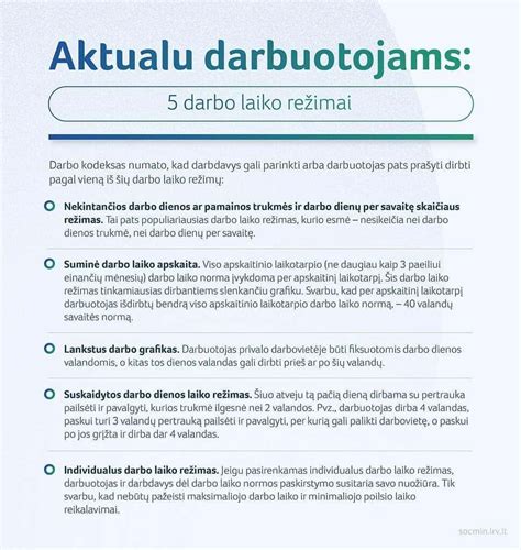 Teisinis darbo laiko reguliavimo pagrindas Lietuvoje