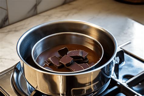 Bain-marie technikos iliustracija