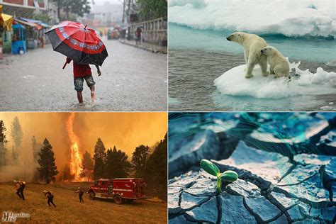 Pasaulio žemėlapis, rodantis potencialias klimato kaitos pasekmes ir vandenynų lygio kilimą