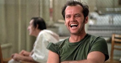 Jack Nicholson vaidina Randle McMurphy filme „Skrydis virš gegutės lizdo“