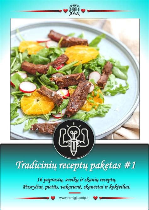 Sveikų vakarienės patiekalų asortimentas