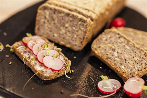 Duonos be glitimo sudėties schematinis vaizdas