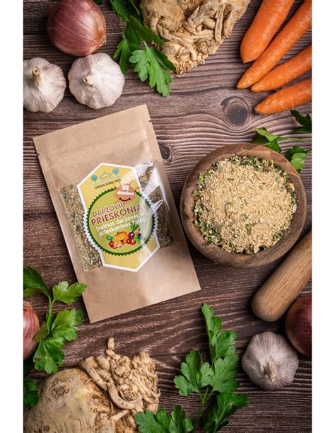 Liofilizuotos daržovės ir prieskoniai