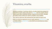 Informacinė grafika apie vitaminus kopūstuose