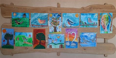 Vaikų piešinių paroda „Žydintis pavasaris“