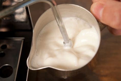Pieno putos plakimas su LatteArt garų vamzdeliu