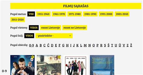Įvairių kino serialų siužeto linijos, pavaizduotos tinklu