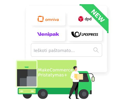 Infografika su pristatymo kainomis ir terminais