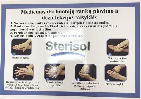 Pavyzdinė darbuotojų rankų plovimo instrukcija