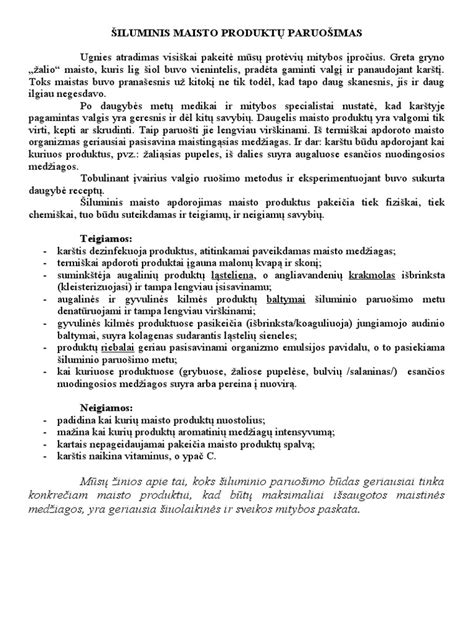 Skirtingi mėsos apdorojimo būdai