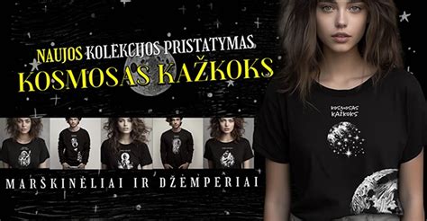 Kolekcija įvairių marškinėlių su skirtingais dizainais