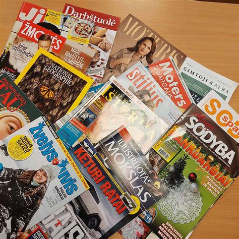 Įvairūs kulinariniai žurnalai ir knygos