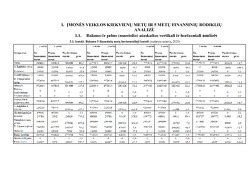 Finansinių rodiklių diagrama, iliustruojanti įmonės pardavimus ir pelną