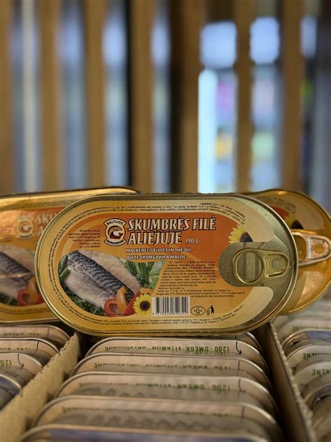 Skumbrės konservai aliejuje