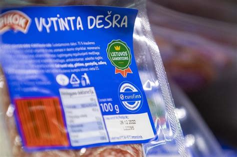 Sertifikatų ženklai ant maisto produktų pakuočių