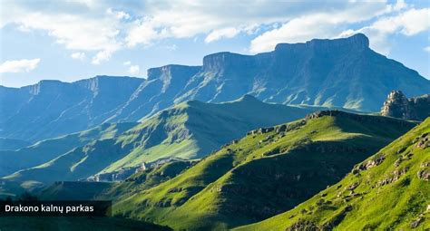 Drakensbergo kalnų panorama