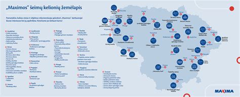 ŠILAS parduotuvių tinklo žemėlapis Lietuvoje