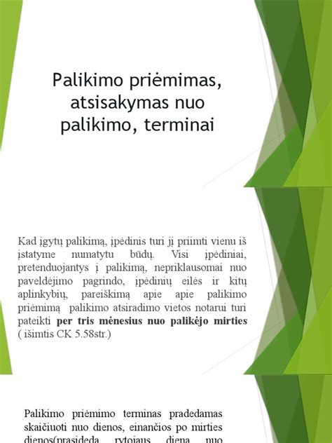 Teisminiai ginčai dėl palikimo