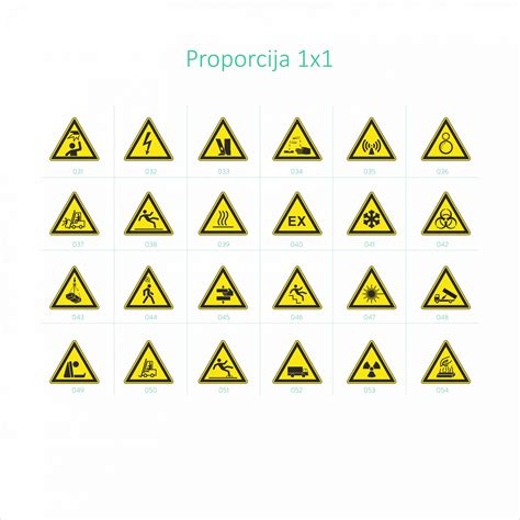 Įvairūs įspėjamieji ženklai