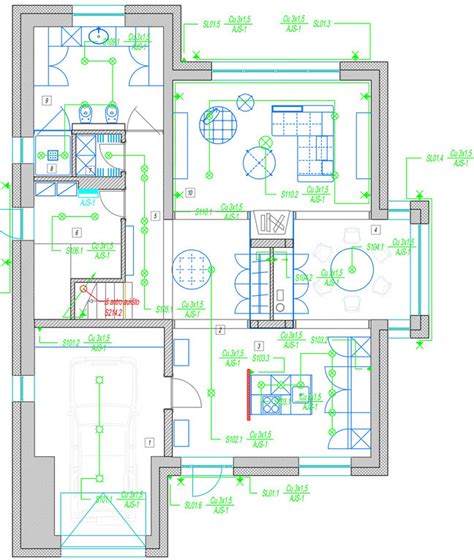 Schema evakuacinio apšvietimo sistemos